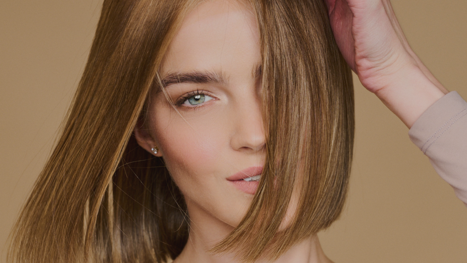 Beautiful woman with elegant hair