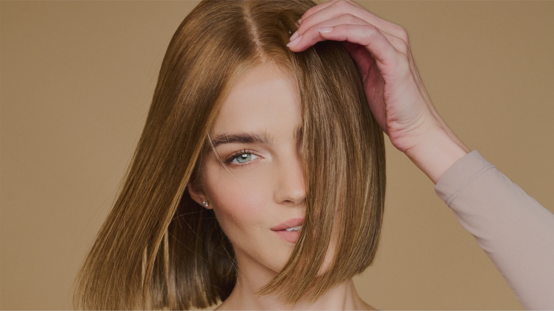 Beautiful woman with elegant hair